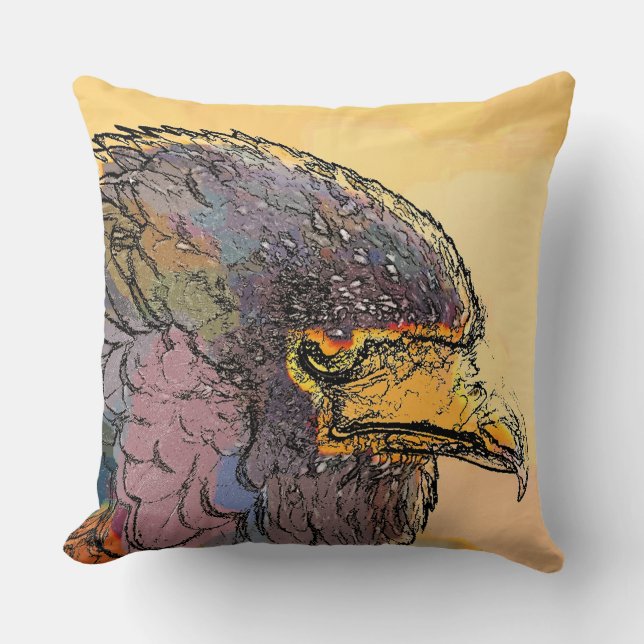 HAWK THROW PILLOW (Front)