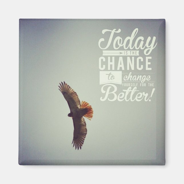 Hawk Today is the day Magnet (Front)