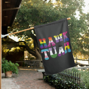 Hawk Tuah Funny LGBTQ Rainbow Flag Ally Trans