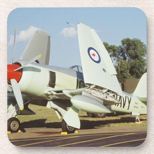 Hawker Sea Fury at CAF, Minnesota Wing, at the Drink Coaster (Front)