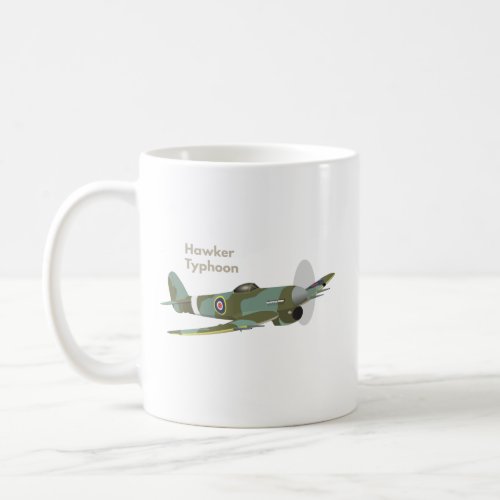 Hawker Typhoon British WW2 Airplane Coffee Mug