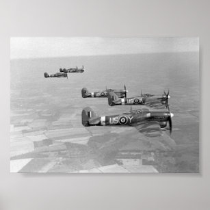 Hawker Typhoons of 56 Sqn. RAF Poster