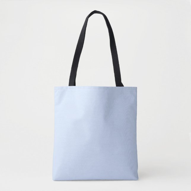 Hawkes Blue Solid Plain Color Tote Bag (Front)