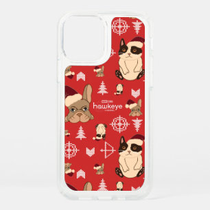 Hawkeye Cat & Dog Winter Holiday Pattern Speck iPhone 12 Case