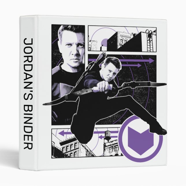 Hawkeye City Graphic Panels 3 Ring Binder (Front/Spine)
