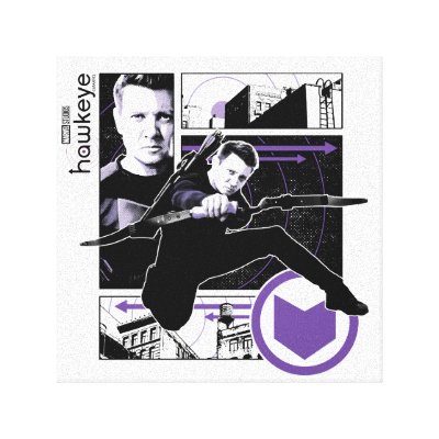 Hawkeye City Graphic Panels Canvas Print