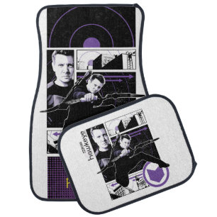 Hawkeye City Graphic Panels Car Floor Mat