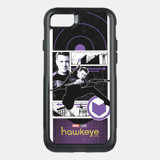 Hawkeye City Graphic Panels Otterbox iPhone Case (Back)