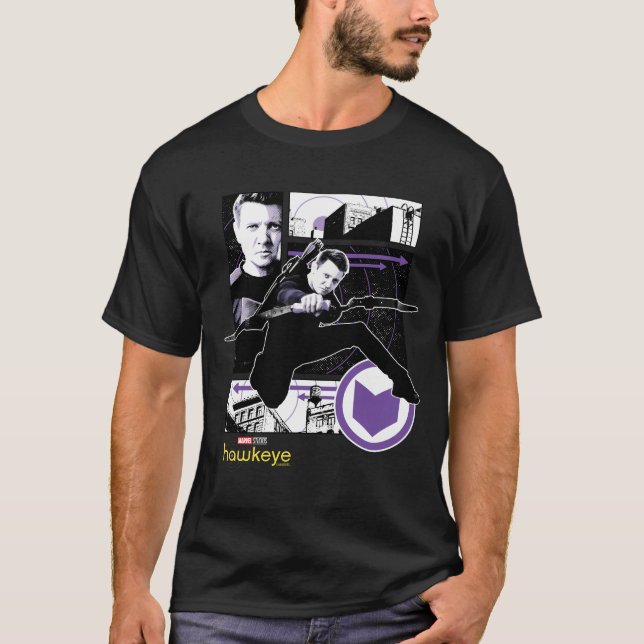 Hawkeye City Graphic Panels T-Shirt (Front)
