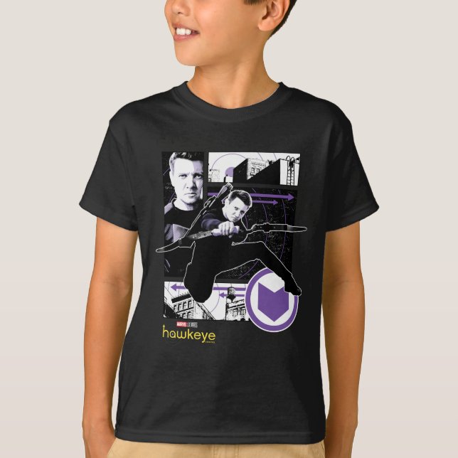 Hawkeye City Graphic Panels T-Shirt (Front)