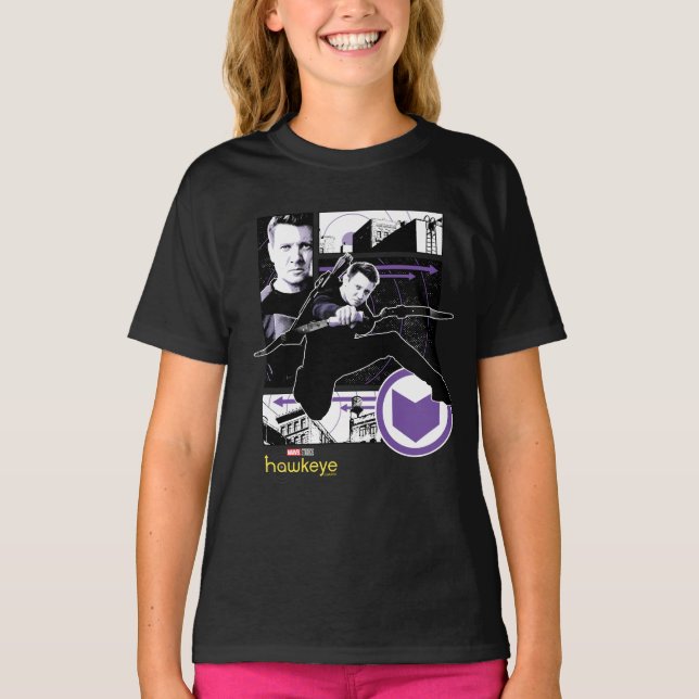 Hawkeye City Graphic Panels T-Shirt (Front)