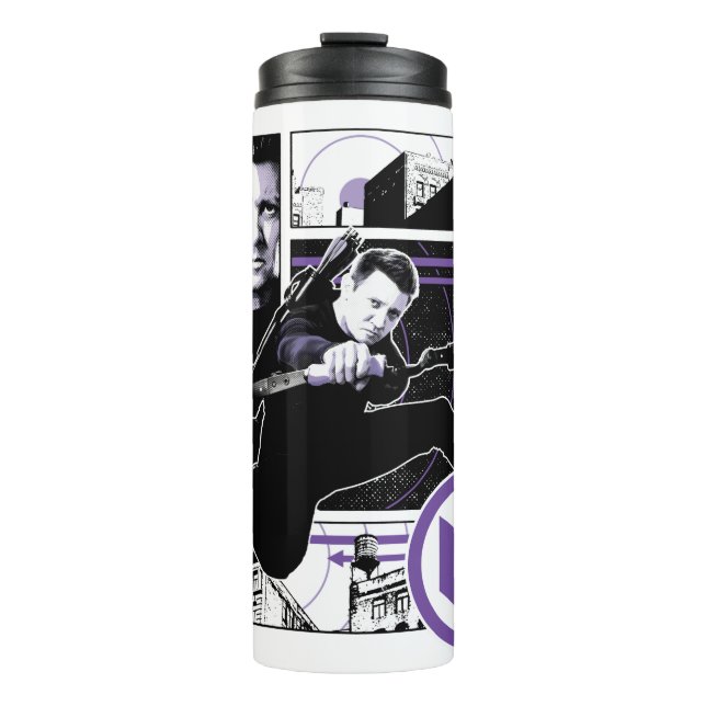 Hawkeye City Graphic Panels Thermal Tumbler (Front)