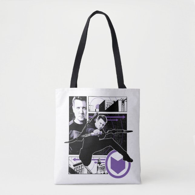 Hawkeye City Graphic Panels Tote Bag (Front)