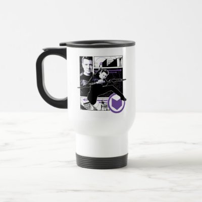 Hawkeye City Graphic Panels Travel Mug