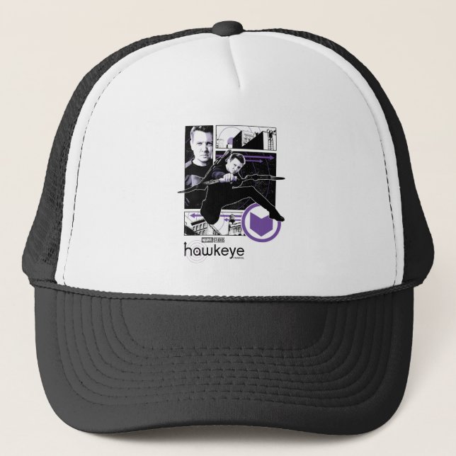 Hawkeye City Graphic Panels Trucker Hat (Front)