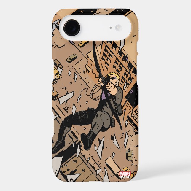 Hawkeye Falling From Window Case-Mate iPhone Case (Back)