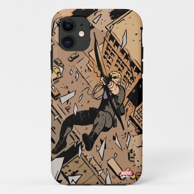 Hawkeye Falling From Window Case-Mate iPhone Case (Back)