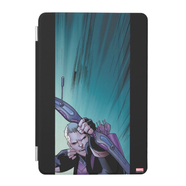 Hawkeye Firing Arrows Comic Panel iPad Mini Cover (Front)