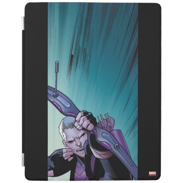 Hawkeye Firing Arrows Comic Panel iPad Smart Cover (Front)