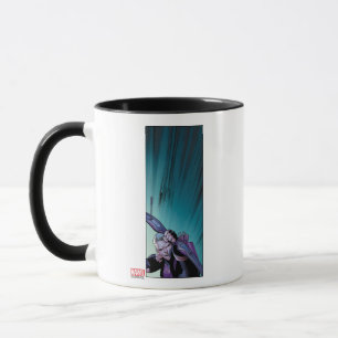 Hawkeye Firing Arrows Comic Panel Mug