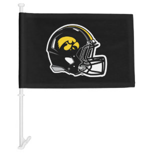 Hawkeye Helmet Car Flag