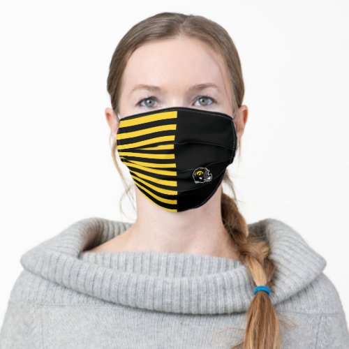 Hawkeye Helmet Colorblock Stripes Adult Cloth Face Mask