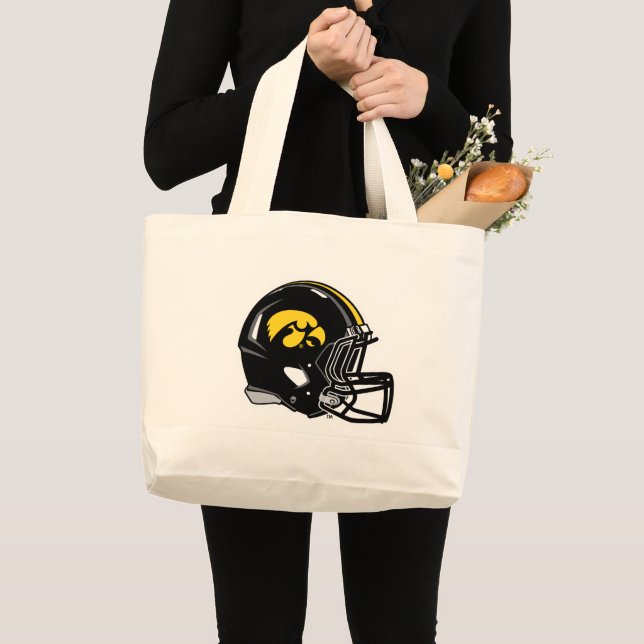 Hawkeye Helmet Large Tote Bag (Front (Product))