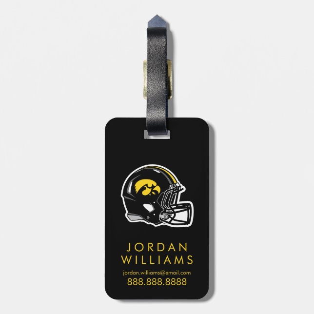 Hawkeye Helmet Luggage Tag (Back Vertical)