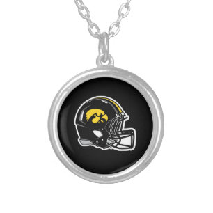Hawkeye Helmet Silver Plated Necklace
