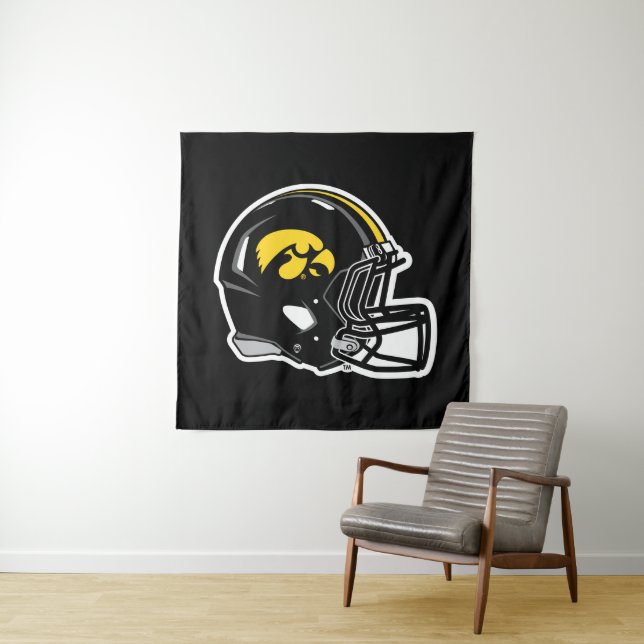 Hawkeye Helmet Tapestry (In Situ)