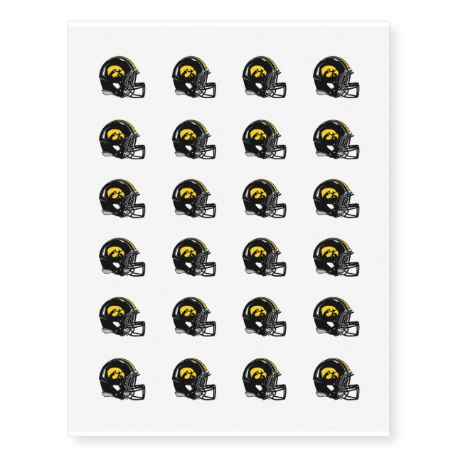 Hawkeye Helmet Temporary Tattoos (Front)