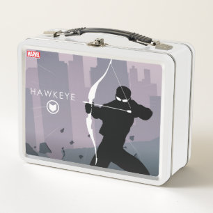Hawkeye Heroic Silhouette Metal Lunch Box