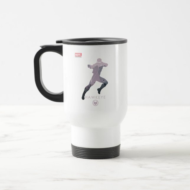 Hawkeye Heroic Silhouette Travel Mug (Left)
