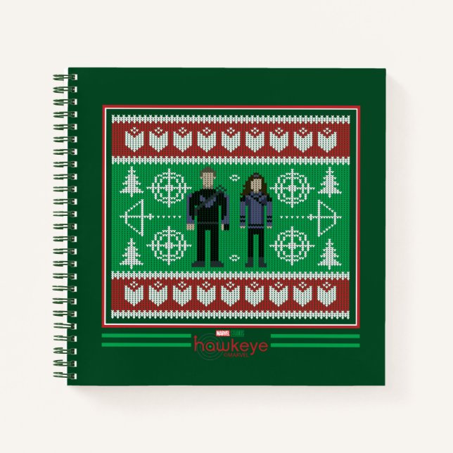 Hawkeye & Kate Bishop Holiday Graphic Notebook (Front)