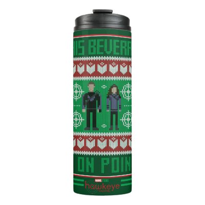 Hawkeye &amp; Kate Bishop Holiday Graphic Thermal Tumbler