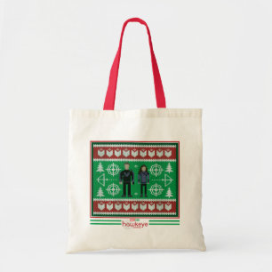 Hawkeye & Kate Bishop Holiday Graphic Tote Bag