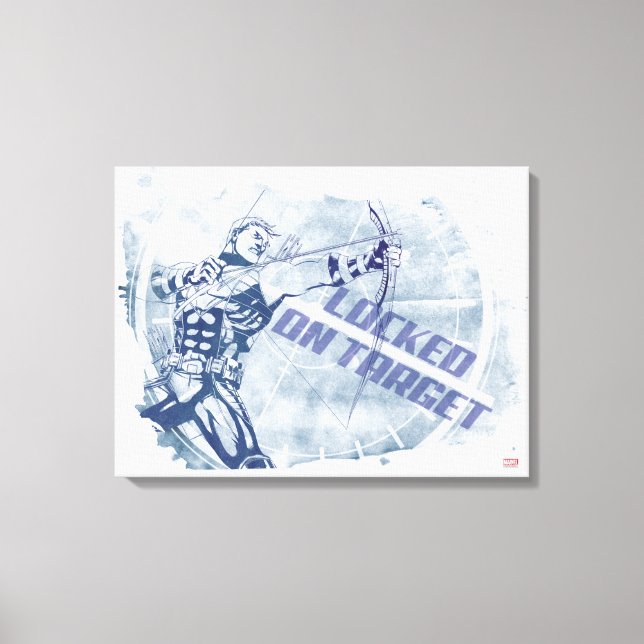 Hawkeye Locked On Target Canvas Print (Front)