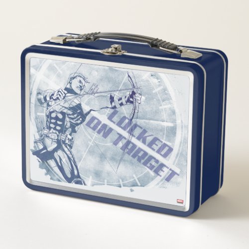 Hawkeye Locked On Target Metal Lunch Box