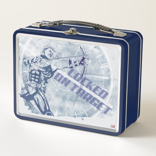 Hawkeye Locked On Target Metal Lunch Box (Front)