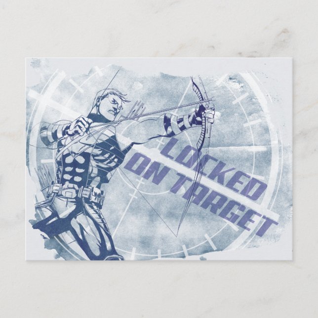 Hawkeye Locked On Target Postcard (Front)