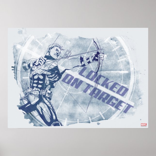 Hawkeye Locked On Target Poster (Front)