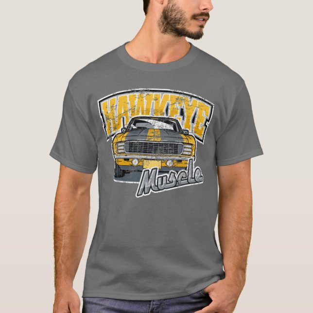 Hawkeye Muscle Car C1 retro T-Shirt (Front)