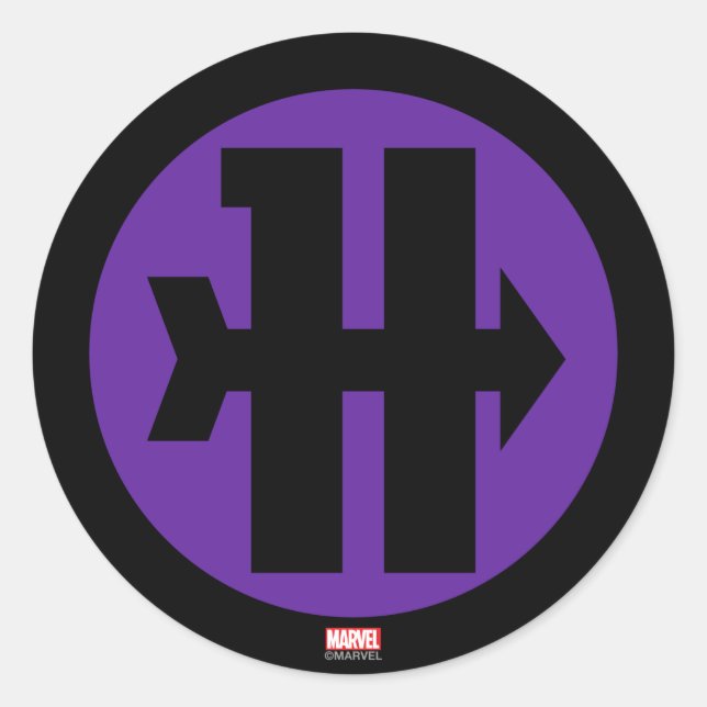 Hawkeye On Target Logo Classic Round Sticker (Front)