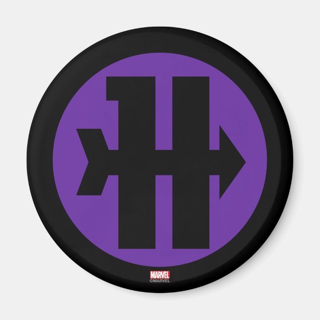 Hawkeye On Target Logo Magnet (Front)