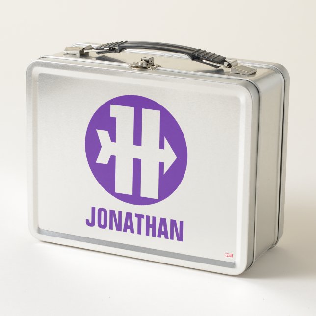 Hawkeye On Target Logo Metal Lunch Box (Front)
