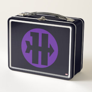 Hawkeye On Target Logo Metal Lunch Box