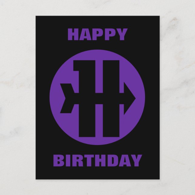 Hawkeye On Target Logo Postcard (Front)