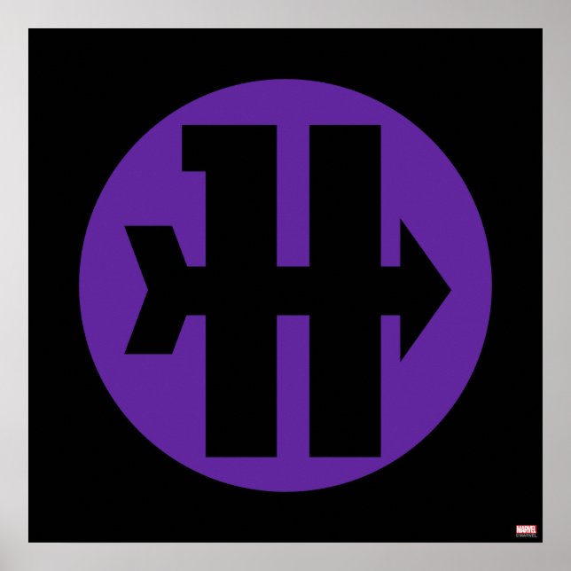 Hawkeye On Target Logo Poster (Front)