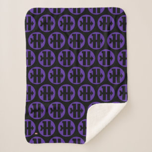 Hawkeye On Target Logo Sherpa Blanket