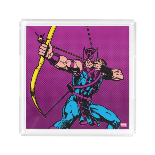 Hawkeye Retro Character Art Acrylic Tray